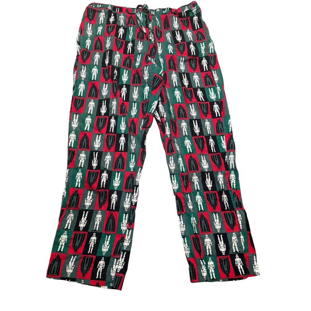 Hanna Andersson Star Wars Christmas Pajama Pants Adult XL Green Red Vader